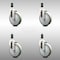 Service Caster 5 Inch 316SS Gray Polyurethane Swivel 1-1/8 Inch Expanding Stem Caster Set SCC SCC-SS316EX20S514-PPUB-118-4 - alternate 2
